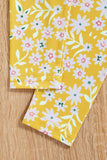 Girls Flutter Sleeve Babydoll Top and Floral Pants Set