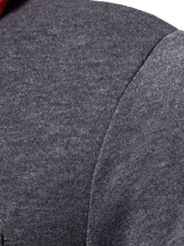 Men's Hooded Shirt Button Down Shirts Long-Sleeve Work Shirt Spread Collar Tops
