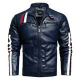 Trendy Leather Jacket Men Outwear Men  Jacket