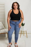 Judy Blue Gloria Full Size Embroidered Relaxed Fit Jeans