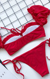 Women One-Piece Swimsuit With Sleeves And Straps