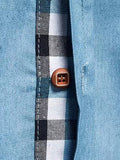 Men's Casual Dress Shirt Button Down Shirts Long-Sleeve Work Shirt Spread Collar Tops