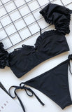 Women One-Piece Swimsuit With Sleeves And Straps