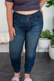 Judy Blue Laurie Full Size Mid-Rise Relaxed Jeans with Handsanding