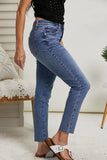 Judy Blue Gloria Full Size Embroidered Relaxed Fit Jeans