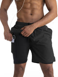 Men's Casual Fitness Bungee Tie Sweatshorts