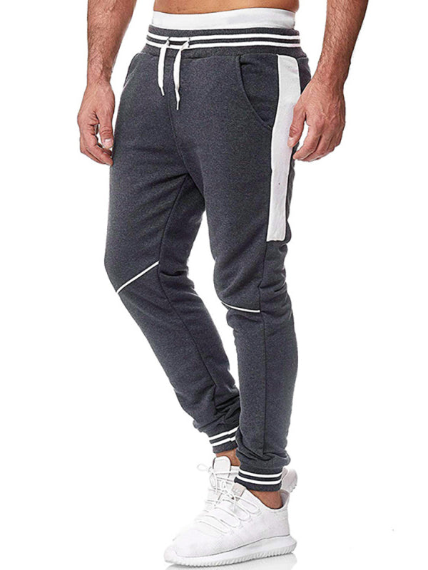 Men's Casual Fitness Bungee Tie Sweatpants