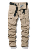 Men's Multi-pocket Straight Cargo Pants