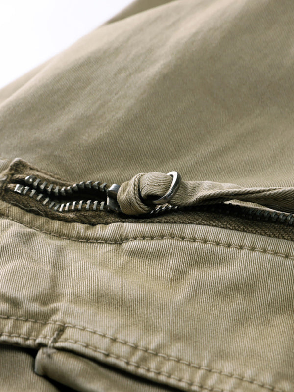 Men's Loose Multi-pocket Cotton Casual Pants