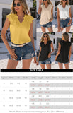 Women's Sleeveless V Neck Shirt With Cut Out Stitching