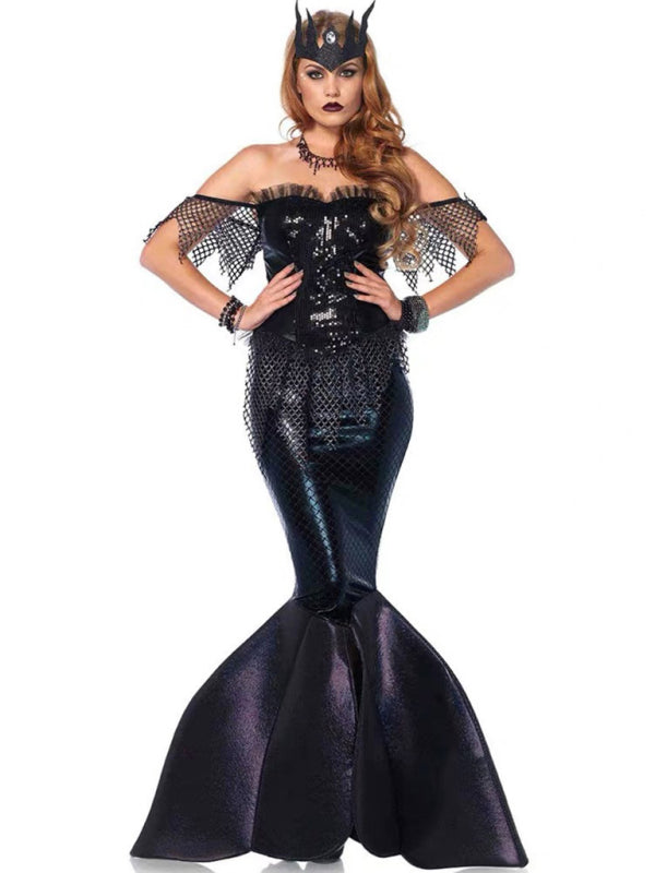 women's halloween mermaid costume cosplay