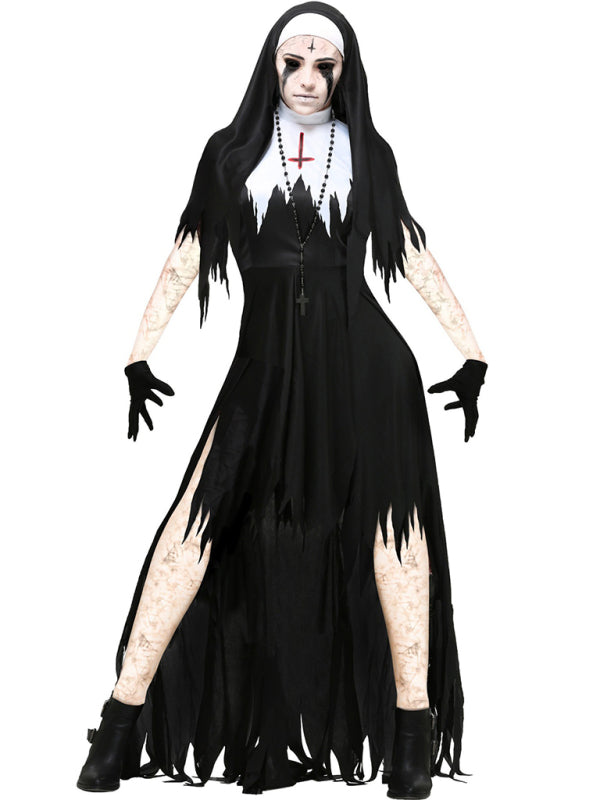 Ladies Halloween Nun Cosplay Vampire Cosplay Costume